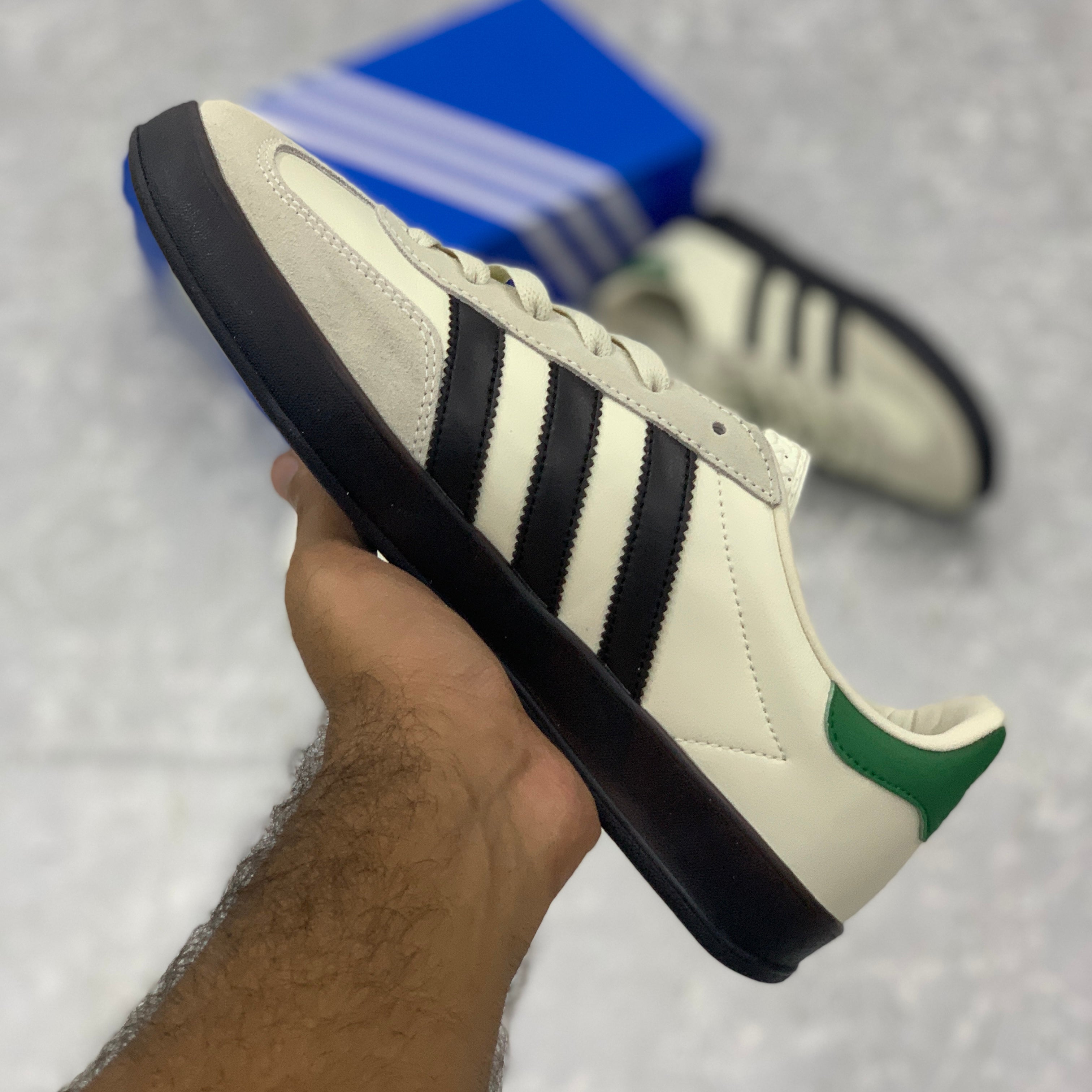 Adii Gazelle (White Black Green)