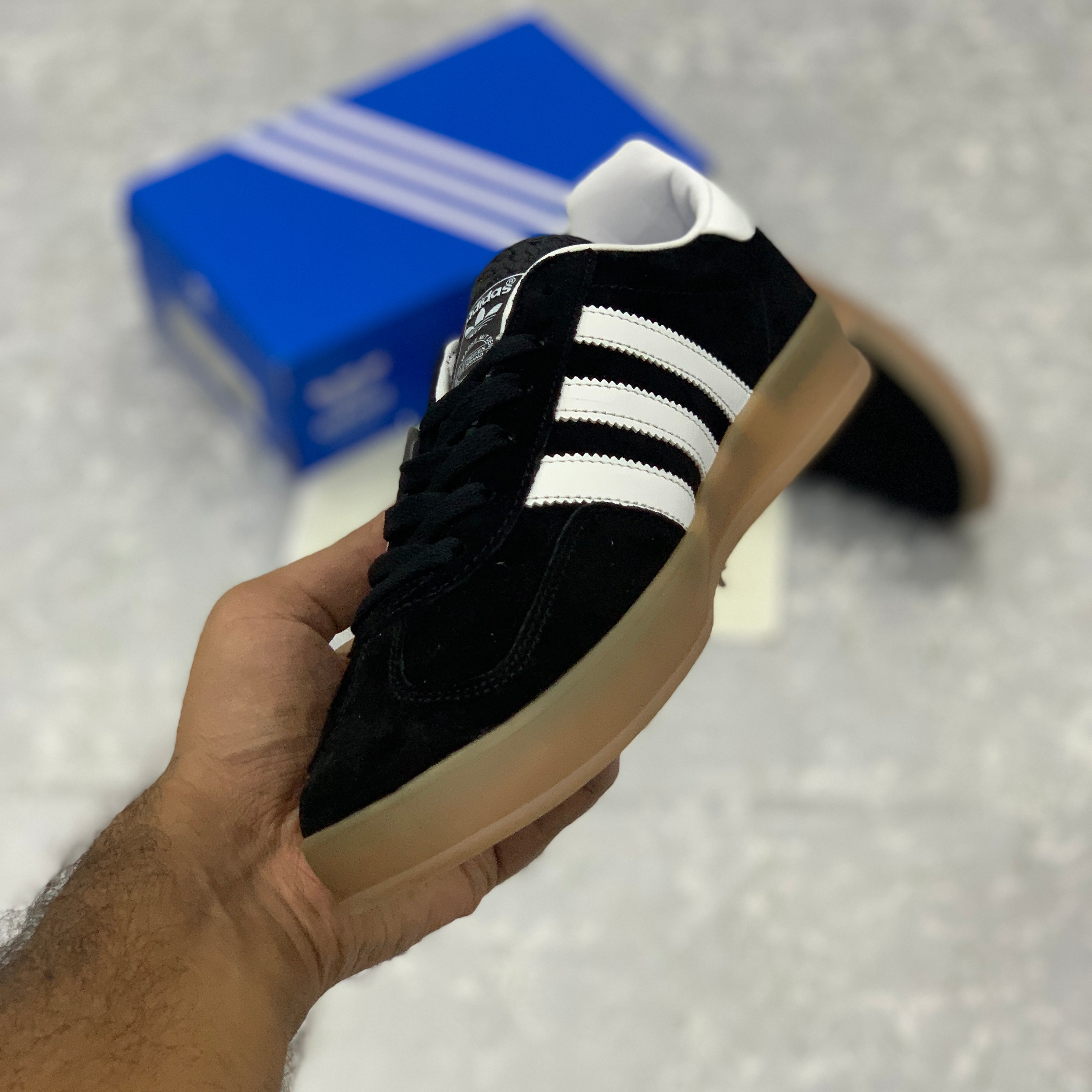 Adii Gazelle (Black Suede) Premium Batch