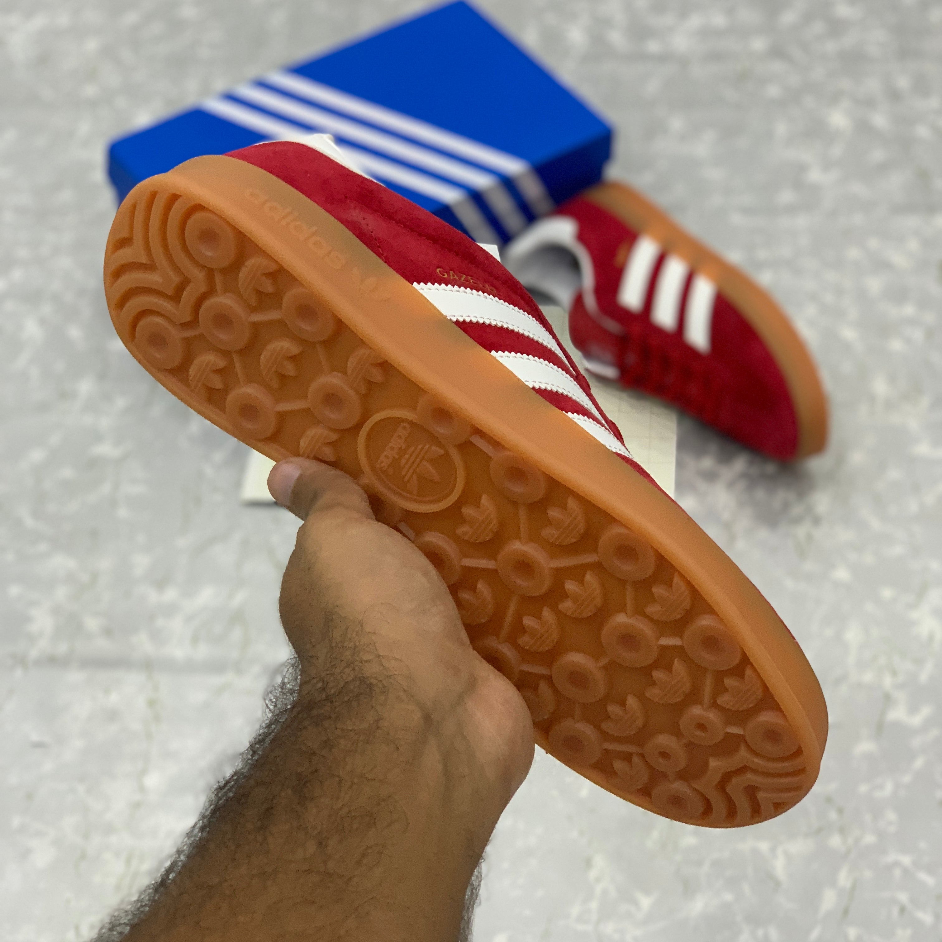 Adii Gazelle (Red Suede) Premium Batch