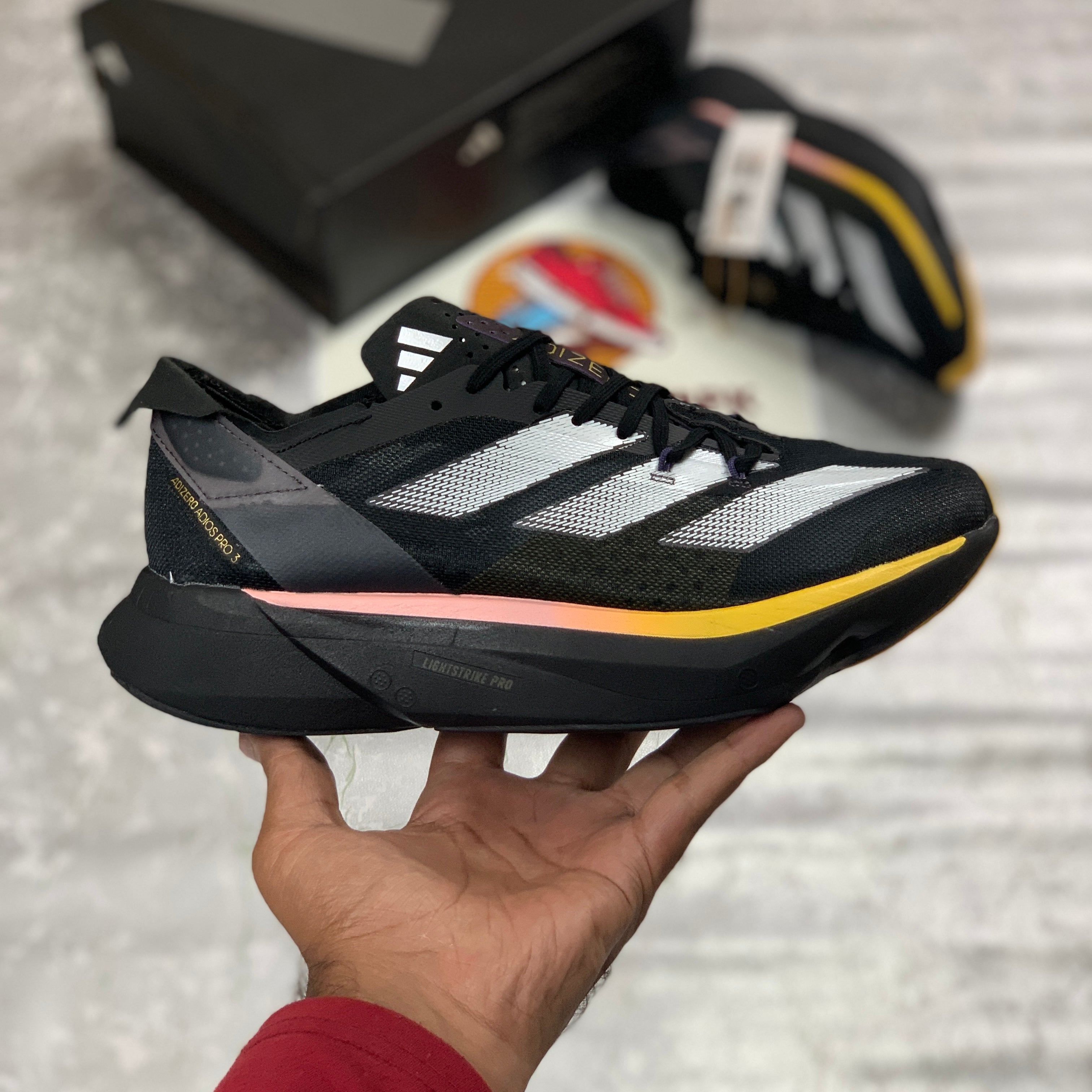 ADIIZERO ADIOS PRO 3 (BLACK) ULTRA LIGHTWEIGHT PREMIUM BATCH
