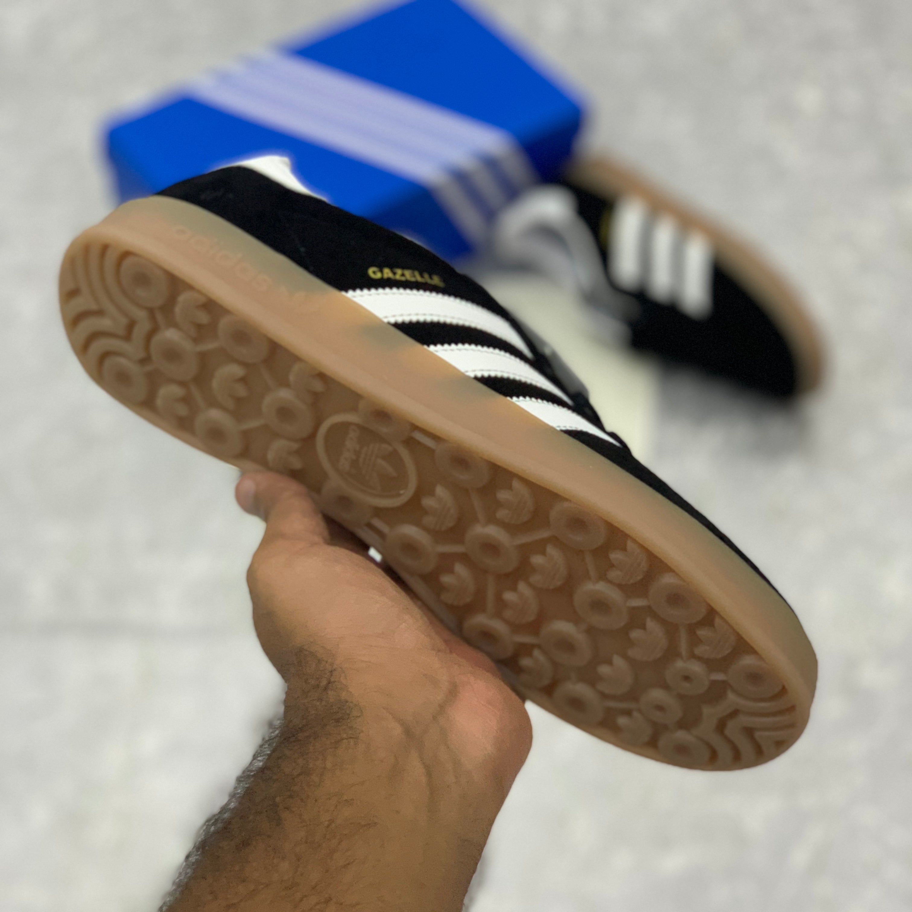 Adii Gazelle (Black Suede) Premium Batch