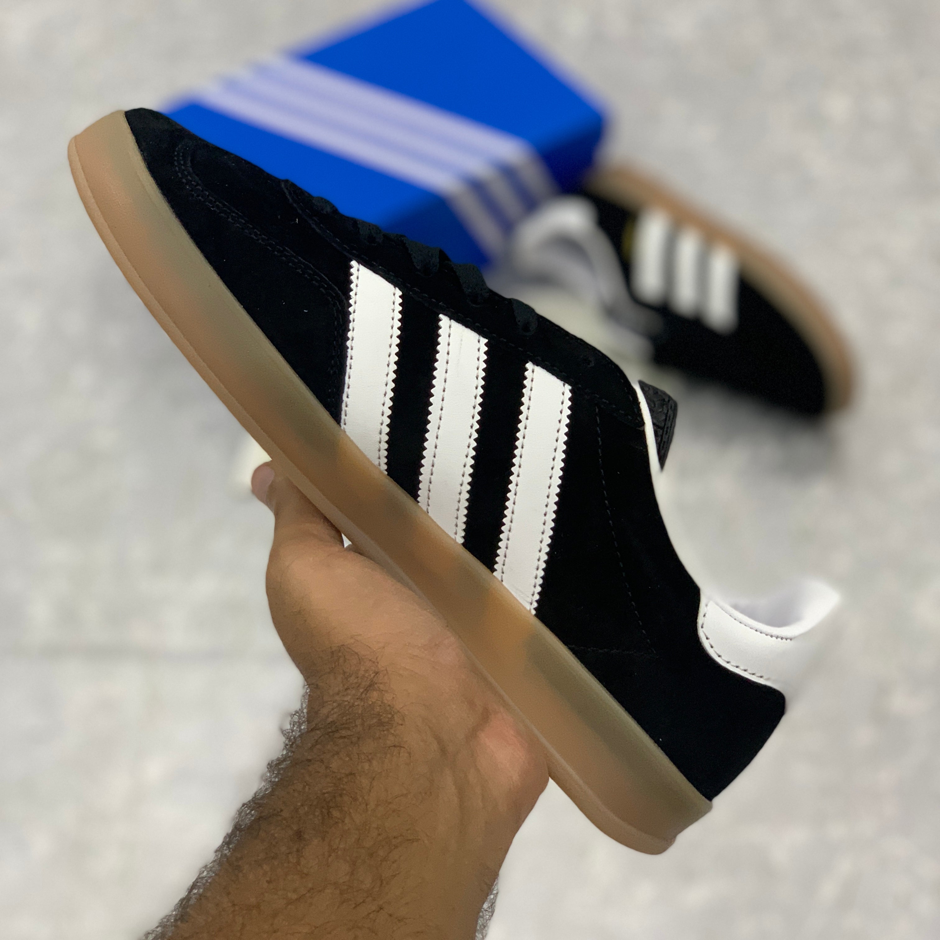 Adii Gazelle (Black Suede) Premium Batch