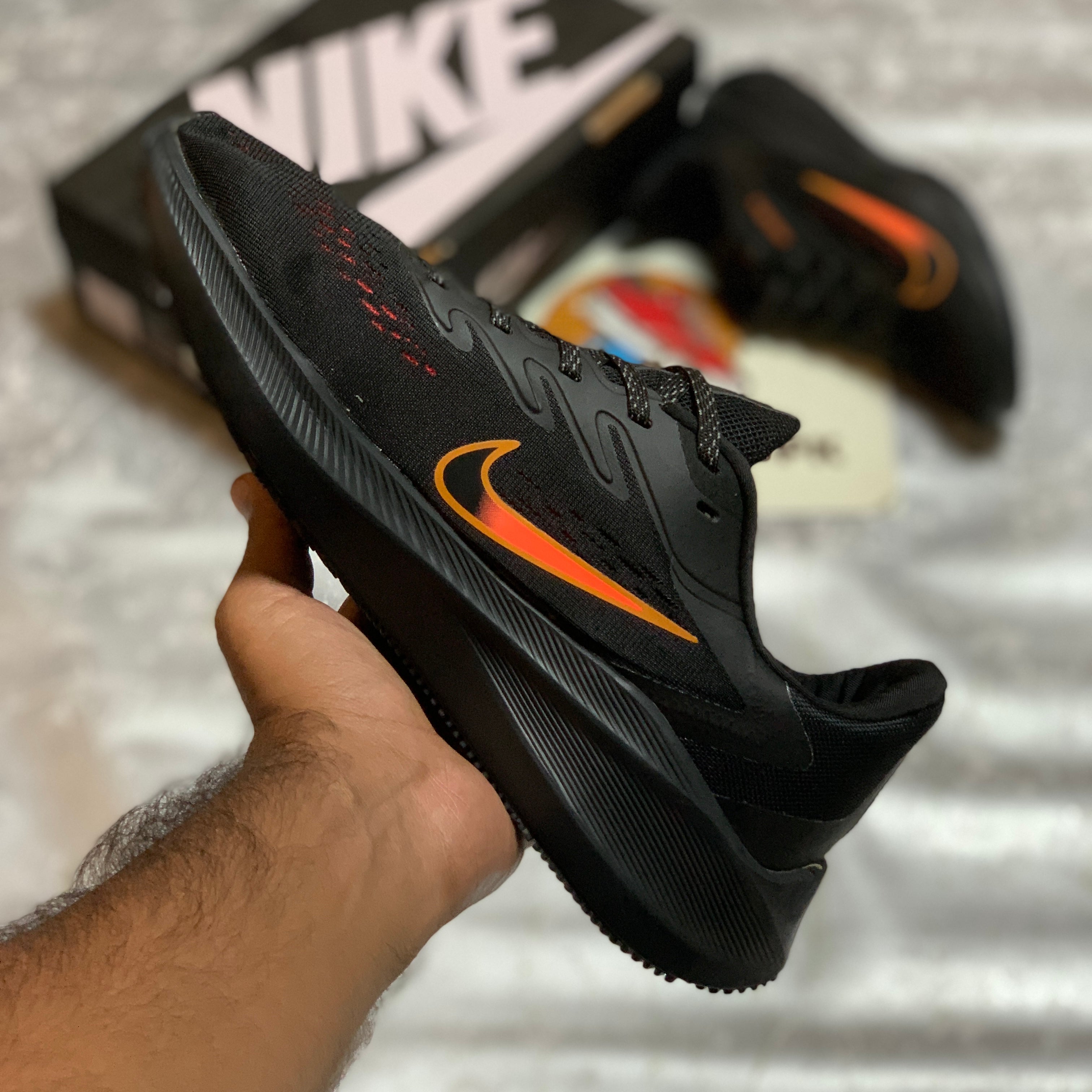 Nk Zooom Wiinfloo 7 (Black Orange)