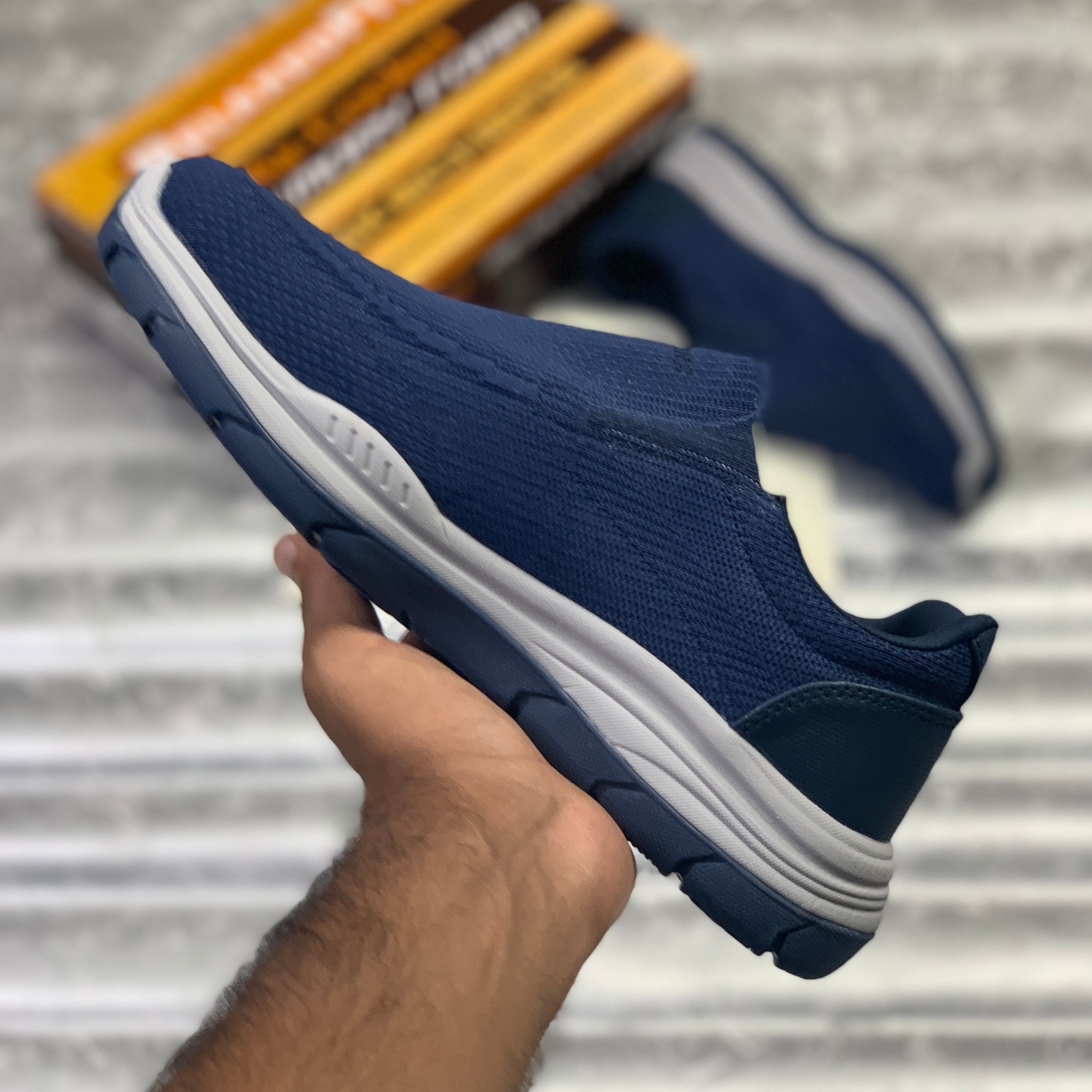 Skecherrs Relaxed Fitt with Air-Cooled "Navy"