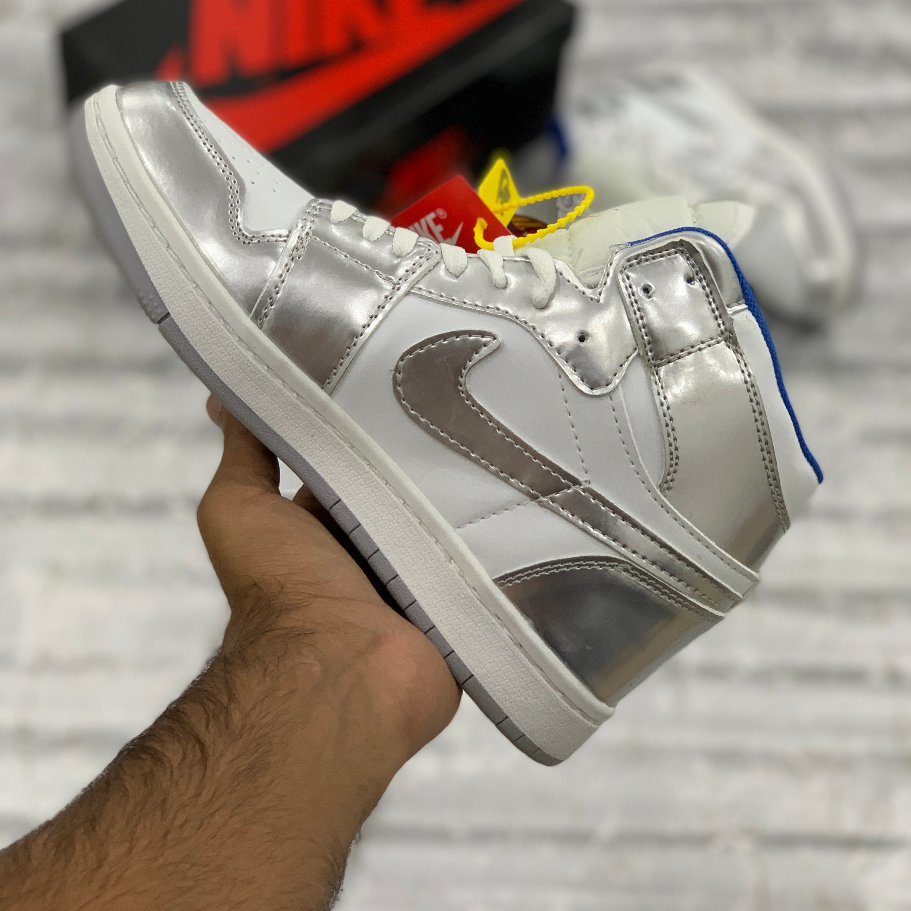 AJ-1 High Metallic Silver