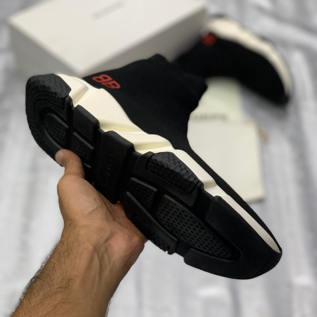Speeed Traiiners BB x Mrr Porrter (Black-White)