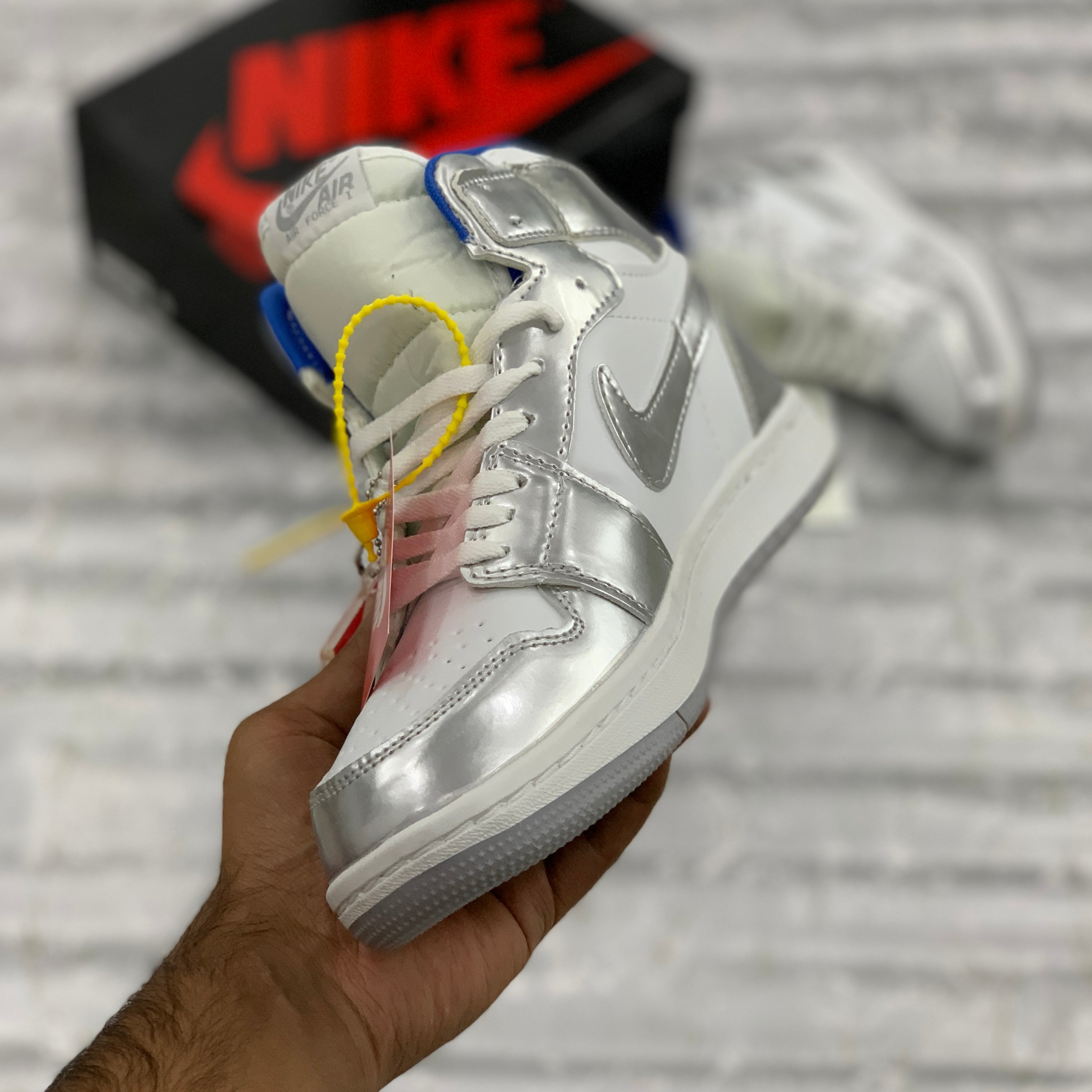 AJ-1 High Metallic Silver