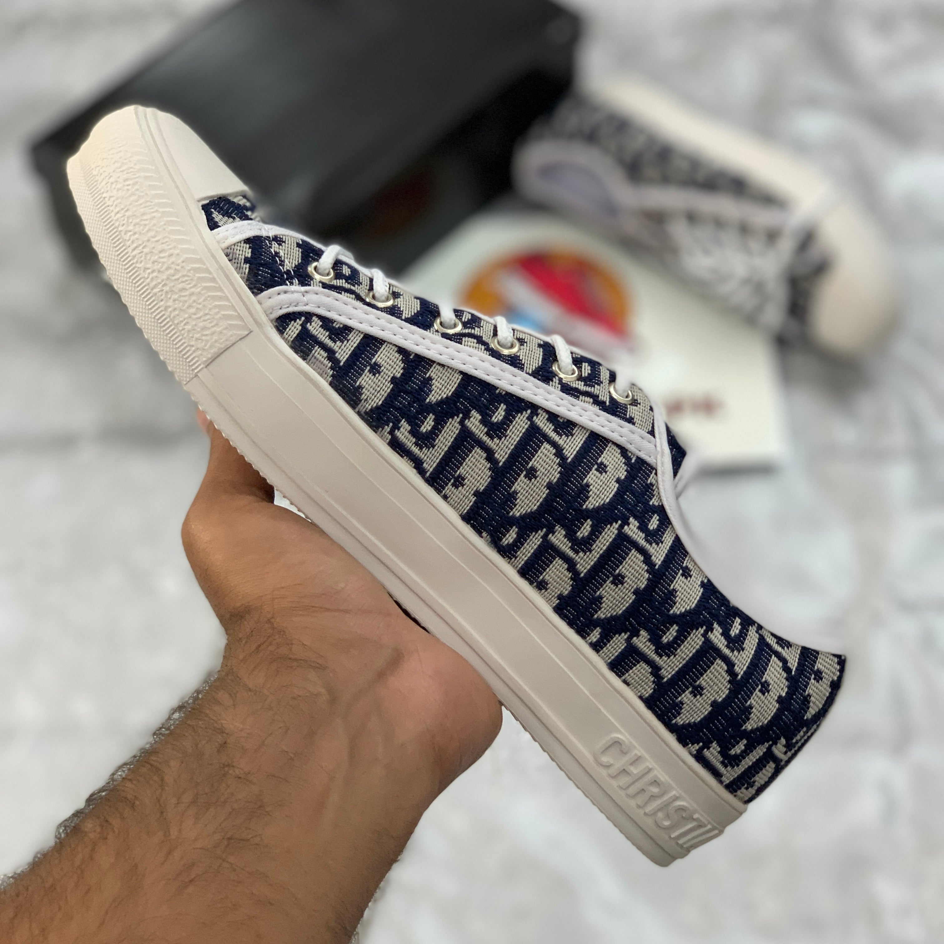 Walk’n’Diiorr Lace-up Sneakers (Navy)