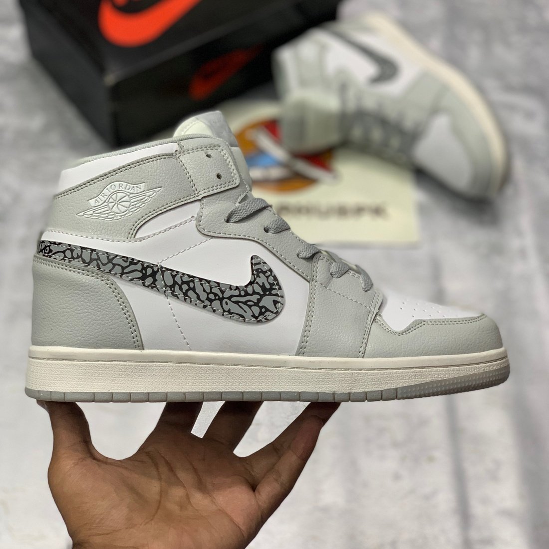 JD 1 High Cement Swoosh(Premium Batch)