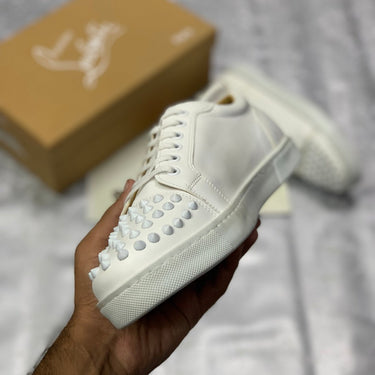 LB Jr Spiked Lows "All White"
