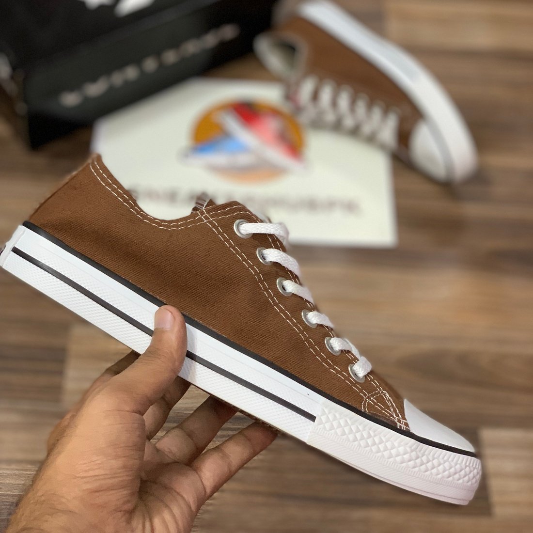 Connversee All Starrrr Lowww Top BROWN