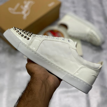 LB Jr Spiked Lows "White Silver"