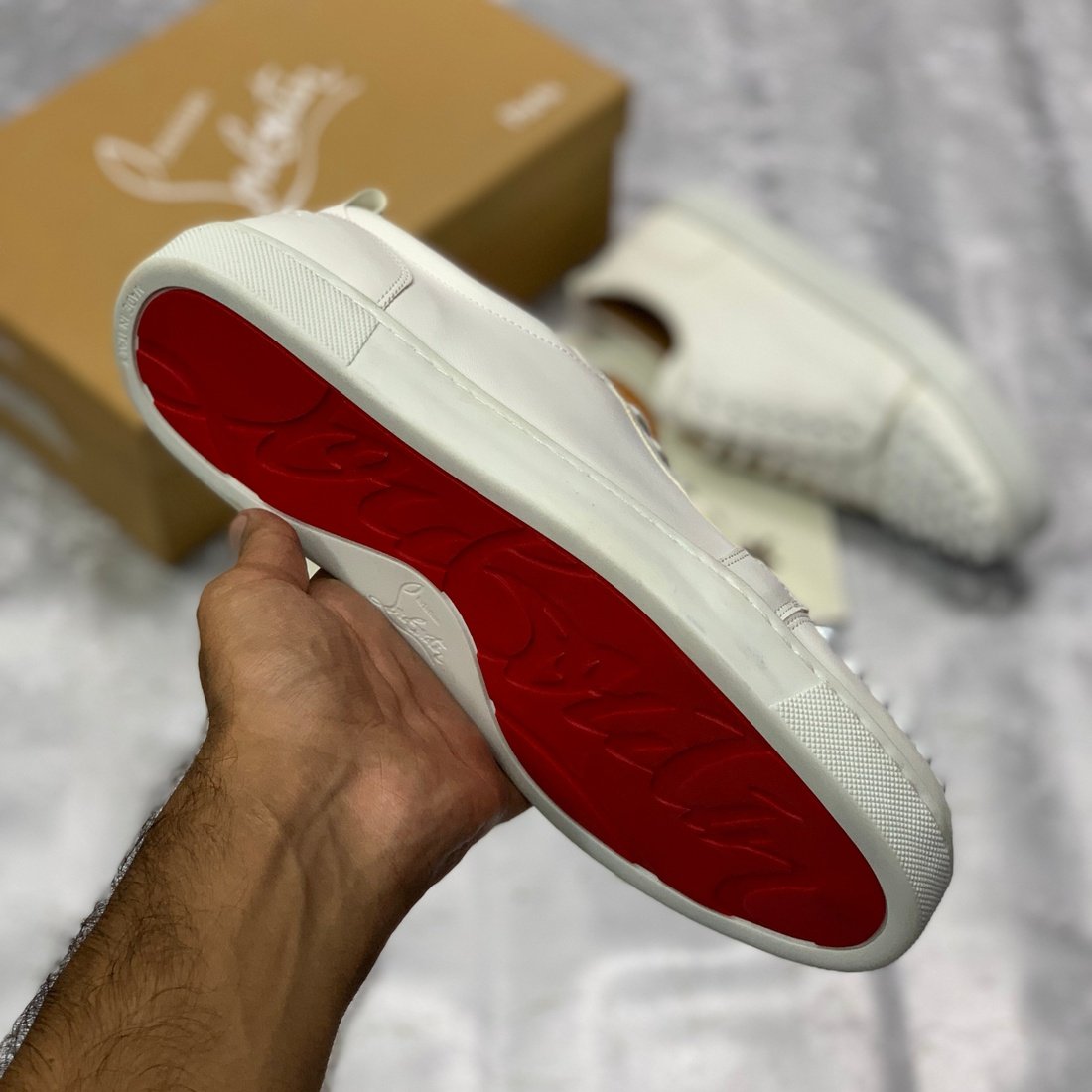 LB Jr Spiked Lows "All White"
